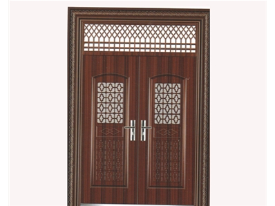 梅花沖孔雙開門